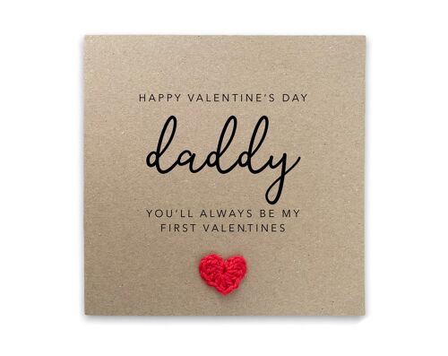 First Love Valentines Day Card For Daddy, Dad Personalised Valentine Card From Baby, First Valentines As My Dad, New Baby Card For Him (SKU: VD14B)