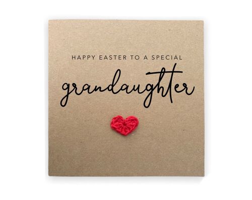 Happy Easter To A Special Granddaughter, Easter,  Baby Girl Easter Card, For Granddaughter, Easter Card, Easter Card Granddaughter (SKU: EC16B)