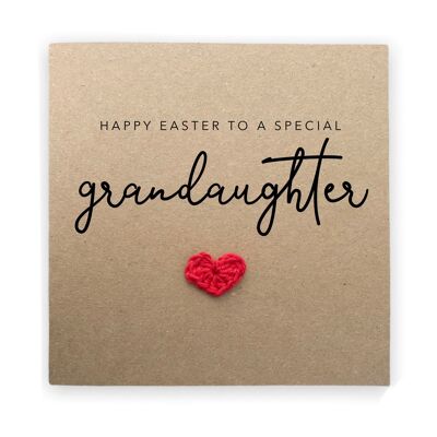 Frohe Ostern an eine besondere Enkelin, Ostern, Baby Girl Osterkarte, für Enkelin, Osterkarte, Osterkarte Enkelin (SKU: EC16B)