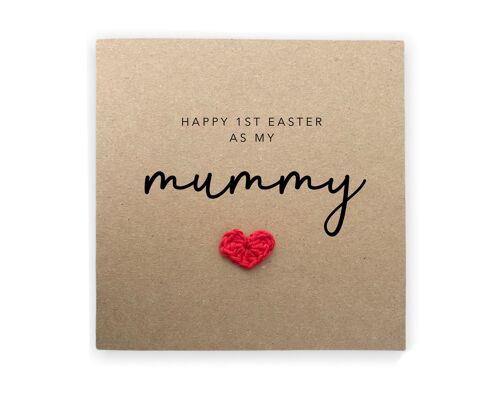 Happy 1st Easter As My Mummy, Happy Easter Card, Mummy First Easter Card, From Son, From Baby, Card From Child, Happy Easter Card (SKU: EC14B)