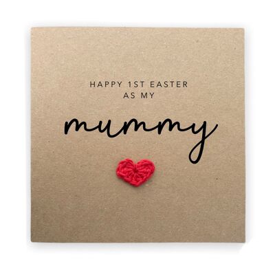 Happy 1st Easter As My Mummy, Happy Easter Card, Mummy First Easter Card, From Son, From Baby, Card From Child, Happy Easter Card (SKU: EC14B)