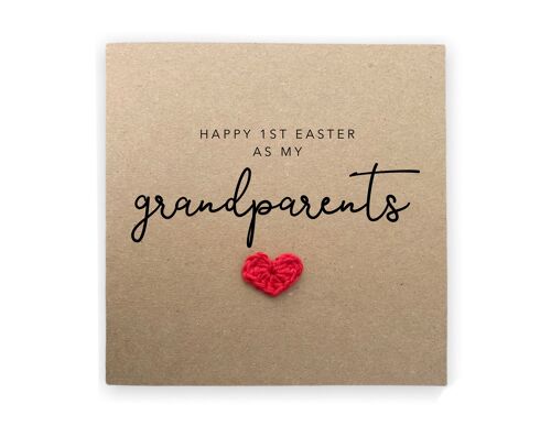 Happy 1st Easter As My Grandparents, Happy Easter Card, Grandparents First Easter Card, From Baby, Card From Child, Happy Easter Card (SKU: EC15B)