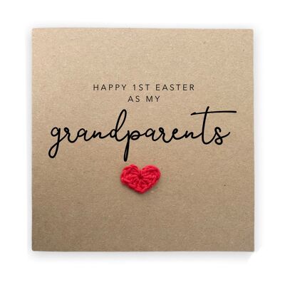 Buona Pasqua come i miei nonni, biglietto di buona Pasqua, biglietto di prima Pasqua dei nonni, da bambino, biglietto da bambino, biglietto di buona Pasqua (SKU: EC15B)