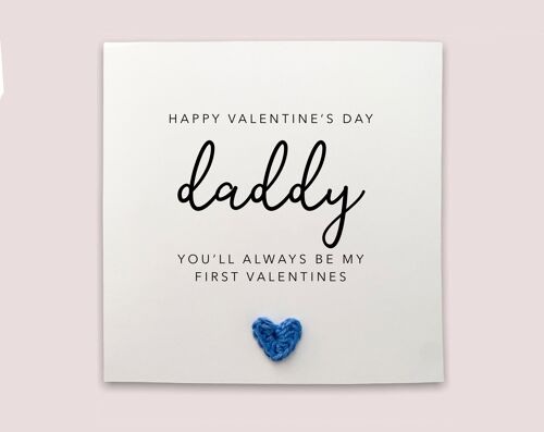 First Love Valentines Day Card For Daddy, Dad Personalised Valentine Card From Baby, First Valentines As My Dad, New Baby Card For Him (SKU: VD14W)