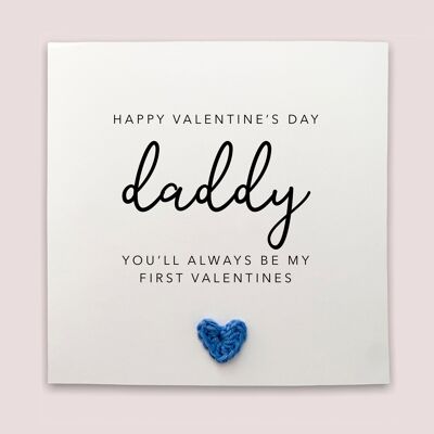 First Love Valentines Day Card For Daddy, Dad Personalised Valentine Card From Baby, First Valentines As My Dad, New Baby Card For Him (SKU: VD14W)