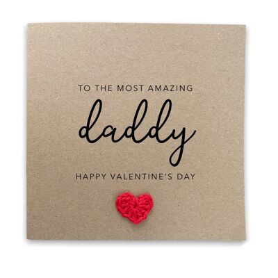 Daddy Valentines Card, Happy Valentines Card For Daddy, Personalised Daddy Valentines Card, Happy Valentines Day Gift For Dad, From Baby (SKU: VD9B)
