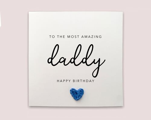 Daddy Fathers Day Card, Fathers Day Card For Daddy,  Daddy Fathers Day Card, Card for Daddy Father's Day, From Baby, Card from baby (SKU: FD7W)