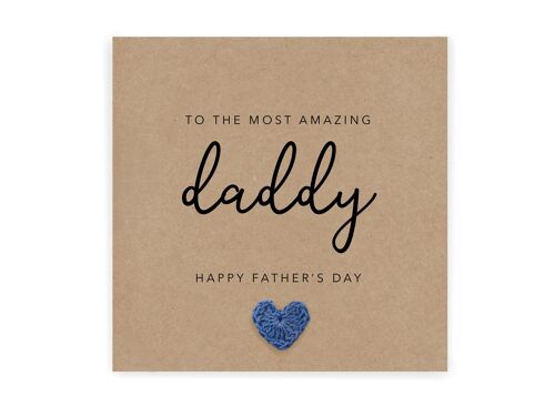 Daddy Fathers Day Card, Fathers Day Card For Daddy,  Daddy Fathers Day Card, Card for Daddy Father's Day, From Baby, Card from baby (SKU: FD7B)