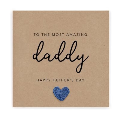 Daddy Fathers Day Card, Fathers Day Card For Daddy,  Daddy Fathers Day Card, Card for Daddy Father's Day, From Baby, Card from baby (SKU: FD7B)