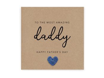 Carte de fête des pères papa, carte de fête des pères pour papa, carte de fête des pères papa, carte pour la fête des pères papa, de bébé, carte de bébé (SKU : FD7B)