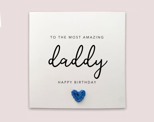 Daddy Birthday Card, Birthday Day Card For Daddy,  Daddy Birthday Card, Card for Daddy, Amazing Daddy Birthday Card from baby bump (SKU: BD005W)