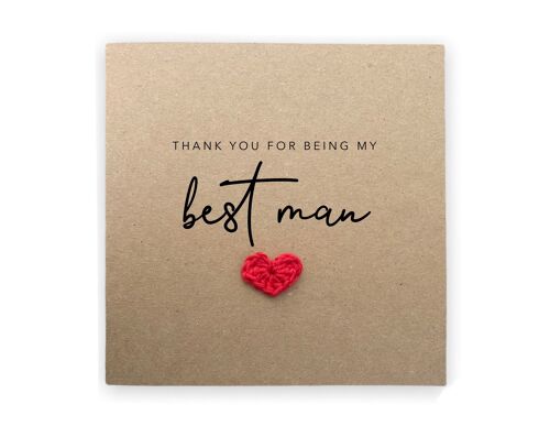 Thank You For Being My Best Man, Thank You Best Man, Gift Ideas, Best Man Thank You Card, For Him, Thank you Best Man Card, Wedding Thanks (SKU: WC004B)