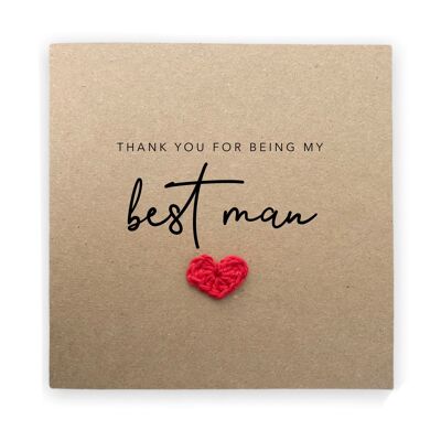 Thank You For Being My Best Man, Thank You Best Man, Gift Ideas, Best Man Thank You Card, For Him, Thank you Best Man Card, Wedding Thanks (SKU: WC004B)