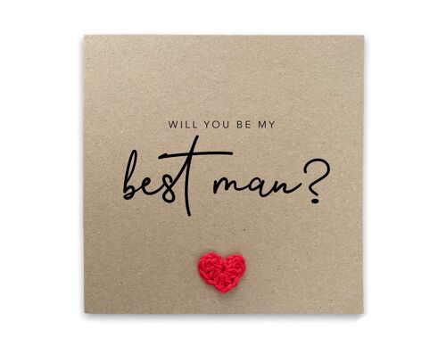 Will You Be My Best Man Card, For Him, Will You Be My, Best Man Card, Stag Ideas, Wedding Card, Proposal Card , Card for Best Man (SKU: WC009B)