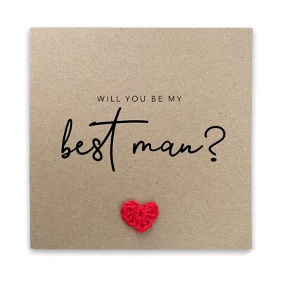 Will You Be My Best Man Card, per lui, Will You Be My, Best Man Card, Idee per addio al celibato, Carta di matrimonio, Carta di proposta, Carta per Best Man (SKU: WC009B)