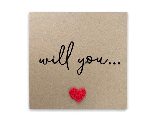Will You Card, Will You Be My Card, Bridesmaid, Best Man, Maid Of Honor, Godmother, Godfather, Godparent, Flower Girl, Wedding Card Simple (SKU: WC013B)