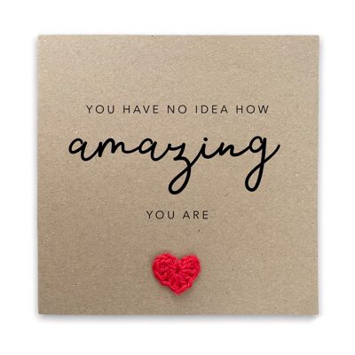 Best Friend Valentine Card, Amazing Friend Birthday Card For Her,  You are Amazing Bestie, Cute Girlfriend Valentines Card, Appreciation (SKU: TY002B)