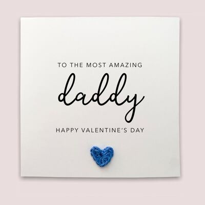 Daddy Valentines Card, Happy Valentines Card For Daddy, Personalised Daddy Valentines Card, Happy Valentines Day Gift For Dad, From Baby (SKU: VD20W)