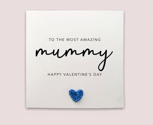 Mummy Valentines Card, Happy Valentines Card For Mummy, Personalised Mummy Valentines Card, Happy Valentines Day Gift For Mum, From Baby (SKU: VD16W)