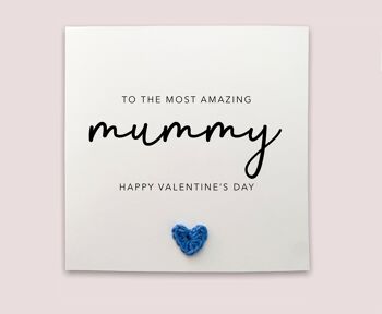 Carte de Saint Valentin de maman, carte de Saint Valentin heureuse pour maman, carte de Saint Valentin de maman personnalisée, cadeau de Saint Valentin heureux pour maman, de bébé (SKU : VD16W)