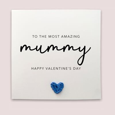 Mummy Valentines Card, Happy Valentines Card For Mummy, Personalised Mummy Valentines Card, Happy Valentines Day Gift For Mum, From Baby (SKU: VD16W)