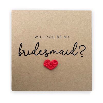 Willst du meine Brautjungfer Karte sein, beste Freundin Brautjungfer, Hochzeitskarte, wirst du mein sein, Brautjungfer Hochzeit, Geschenk für Brautjungfer, Vorschlag (SKU: WC017B)