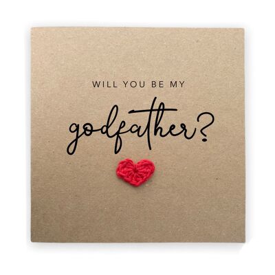 Proposta del padrino, Will You Be My Godfather Battesimo Invito, Battesimo, Vuoi essere il mio padrino, Carta del padrino, Personalizzato, Be My (SKU: NB013B)