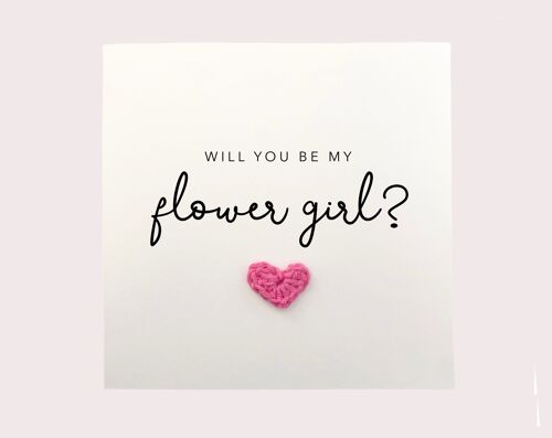 Will You Be My Flower Girl Card, Best Friend Bridesmaid, Wedding Card, Will You Be My, Flower Girl Wedding, Gift For Flower Girl, Proposal (SKU: WC019W)