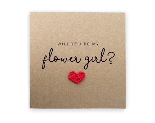 Will You Be My Flower Girl Card, Best Friend Bridesmaid, Wedding Card, Will You Be My, Flower Girl Wedding, Gift For Flower Girl, Proposal (SKU: WC019B)