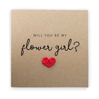 Willst du mein Blumenmädchen-Karte sein, beste Freundin Brautjungfer, Hochzeitskarte, wirst du mein sein, Blumenmädchen-Hochzeit, Geschenk für Blumenmädchen, Vorschlag (SKU: WC019B)