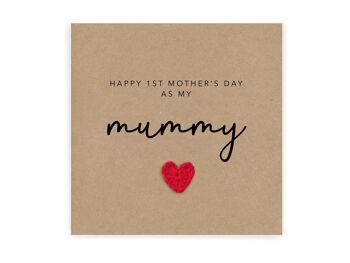 Happy 1st Mothers Day card, Simple First Mothers Card for mum, Mothers from baby, Mothers Day Mum Card 1st Mothers Day Card for Mum (SKU: MD13B)