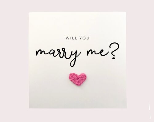 Will you marry me? card, Marry Me Card, Proposal Card, Anniversary card, Cute Simple Proposal card, Valentine's Day, Proposal, Romantic Card (SKU: A016W)