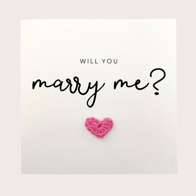 Willst du mich heiraten? Karte, Marry Me Card, Proposal Card, Anniversary Card, Cute Simple Proposal Card, Valentine's Day, Proposal, Romantic Card (SKU: A016W)