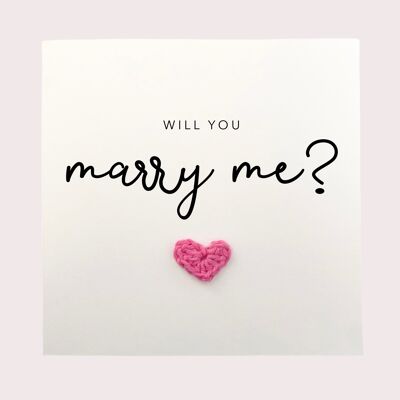 Will you marry me? card, Marry Me Card, Proposal Card, Anniversary card, Cute Simple Proposal card, Valentine's Day, Proposal, Romantic Card (SKU: A016W)