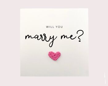 Veux-tu m'épouser? carte, carte Marry Me, carte de proposition, carte d'anniversaire, carte de proposition simple mignonne, Saint Valentin, proposition, carte romantique (SKU : A016W)