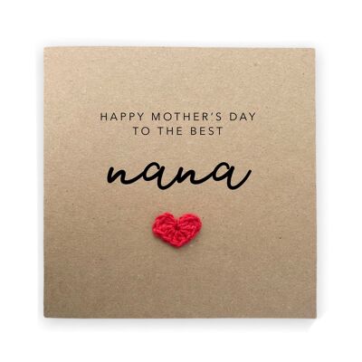 Tarjeta del día de la madre feliz para la abuela, tarjeta del día de la madre feliz, tarjeta del día de la madre para la mamá, tarjeta del día de la madre de la abuela, tarjeta Nan, tarjeta Nana (SKU: MD21B)