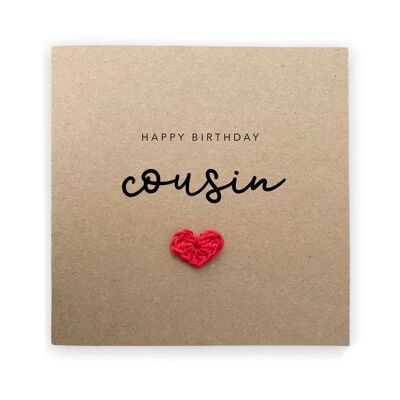 Feliz cumpleaños primo, tarjeta de cumpleaños familiar, tarjeta de cumpleaños personalizada, tarjeta de cumpleaños de primo, tarjeta para primo, tarjeta de cumpleaños simple (SKU: BD058B)