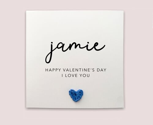Personalised Valentines Day Card, Happy Valentines Day Card For Boyfriend, Girlfriend Valentines Day Card, Husband Valentines Day Card (SKU: VD15WP)