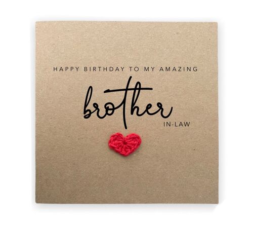 Brother In Law Birthday Card, Happy Birthday Brother In Law Card, Greetings Card, Brother In Law Card, Birthday Brother in law (SKU: BD068B)