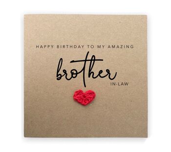 Carte d'anniversaire de beau-frère, carte de joyeux anniversaire beau-frère, carte de voeux, carte de beau-frère, anniversaire beau-frère (SKU: BD068B)