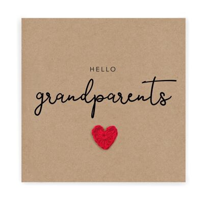 Sarai una carta dei nonni, una carta di annuncio di gravidanza, la futura nonna nonna, la rivelazione del bambino, la gravidanza del neonato, il destinatario (SKU: NB032B)
