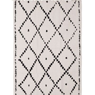 Berber style cotton decorative rug