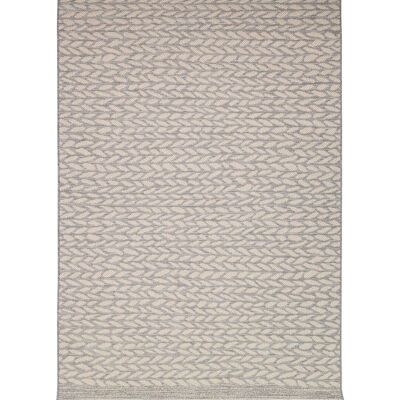 LEAVES Geflochtener dekorativer Teppich für drinnen und draußen – 153 cm x 230 cm
