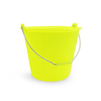 SEAU COULEUR TUTTI FRUTTI 13 LITRES JAUNE FLUO