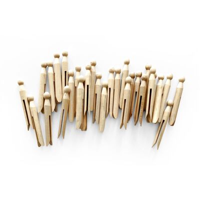 BOX 30 CLOTHES PEGS