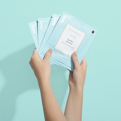 Glazed Carbon - set of 5 face masks