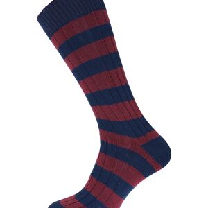 Horizon Leisure Lifestyle Weekender Chaussettes - Bordeaux/Marine