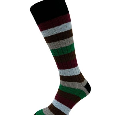 Horizon Leisure Lifestyle Weekender Socks - Multi Stripe