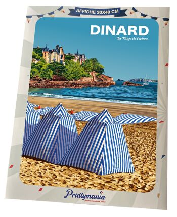 Affiche Dinard - Plage de l'Ecluse - 30x40 cm 2