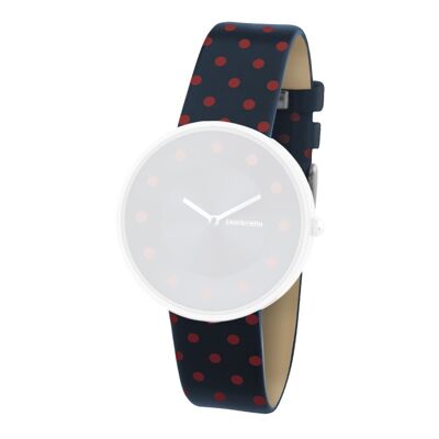 Strap Leather Cielo Dots Blue (18mm)